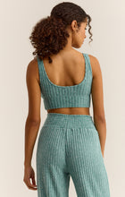 Load image into Gallery viewer, Zoe Rib Tank Bra - Green Lagoon or Iced Coffee