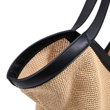 Load image into Gallery viewer, Madelyn Tote - Natural/Blk