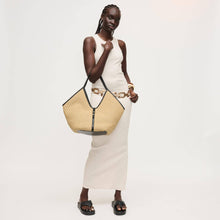 Load image into Gallery viewer, Cienna Tote - Natural/Blk