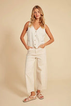 Load image into Gallery viewer, Barni Stretch Barrel Jeans - Natural - Java Brown - Light Wash