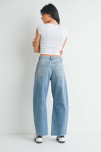 Load image into Gallery viewer, Seamed Barrel Jeans - Light Denim - Washed Black (not shown)