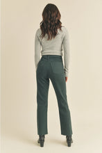 Load image into Gallery viewer, Luna Cut Off Cropped Straight Jeans - Dark Emerald