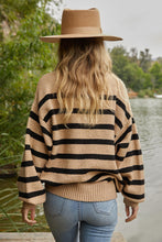 Load image into Gallery viewer, Davis Sweater - Cream w/ Navy Stripes- Cream w/ Tan Stripes - Mocha w/ Black Stripes