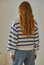 Load image into Gallery viewer, Davis Sweater - Cream w/ Navy Stripes- Cream w/ Tan Stripes - Mocha w/ Black Stripes