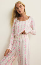 Load image into Gallery viewer, Dawn Boudoir Pants - Vanilla Ice w/ Floral Print