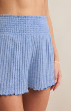 Load image into Gallery viewer, Dawn Smocked Rib Shorts - Riviera