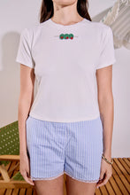 Load image into Gallery viewer, Olive Beaded Tee - White (Style:HN5809T)