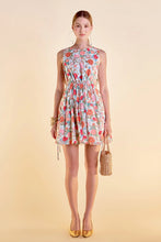 Load image into Gallery viewer, Floral Cut Out Mini Dress - Multi Green