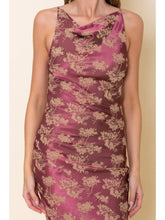 Load image into Gallery viewer, Floral Print Satin Maxi - Mauve