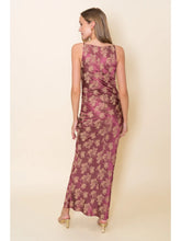 Load image into Gallery viewer, Floral Print Satin Maxi - Mauve