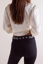 Load image into Gallery viewer, Free People Rhodes Stud Belt - Black - Cognac