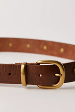 Load image into Gallery viewer, Free People Rhodes Stud Belt - Black - Cognac