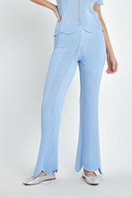 Load image into Gallery viewer, Scallop Detail Sweater & Pant Set - Powder Blue