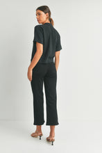 Load image into Gallery viewer, Slim Wide Leg Jeans - Black (239J-A