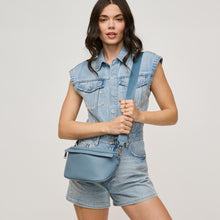 Load image into Gallery viewer, Laney Belt Bag - Denim - Black - Sage
