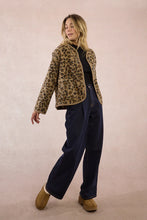 Load image into Gallery viewer, Leopard Sherpa Jacket - Brown Multi (Style: LA1751DH)