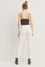 Load image into Gallery viewer, Luna Cut Off Cropped Straight Jeans - Cream