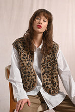 Load image into Gallery viewer, Leopard Sherpa Vest - Brown Multi (Style: LA1750DH)