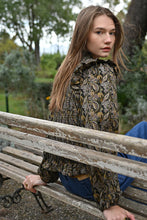 Load image into Gallery viewer, Leia Paisley Blouse - Blk/Gold Multi