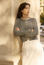Load image into Gallery viewer, Montana Cardigan - Blk/White- Blue/Navy