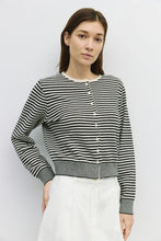 Load image into Gallery viewer, Montana Cardigan - Blk/White- Blue/Navy