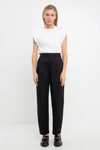 Load image into Gallery viewer, High Waist Pleated Trouser - Navy