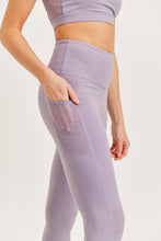 Load image into Gallery viewer, High Waist Essential Leggings w/ Mesh Pocket - Ocean or Nirvana