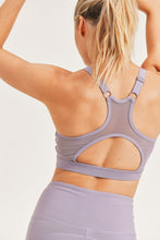Load image into Gallery viewer, Cut Out Mesh Racerback Sports Bra - Ocean or Nirvana