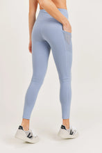 Load image into Gallery viewer, High Waist Essential Leggings w/ Mesh Pocket - Ocean or Nirvana