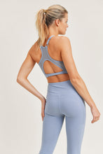 Load image into Gallery viewer, Cut Out Mesh Racerback Sports Bra - Ocean or Nirvana