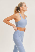 Load image into Gallery viewer, Cut Out Mesh Racerback Sports Bra - Ocean or Nirvana