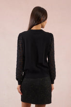 Load image into Gallery viewer, Pattern Sleeves Sweater - Black (Style LAF114DN)