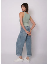 Load image into Gallery viewer, Barni Stretch Barrel Cuffed Jeans - Light Wash (Style: 43W107SO)