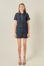 Load image into Gallery viewer, Textured Mini Dress - Navy (Style #SS1259D)