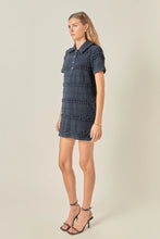 Load image into Gallery viewer, Textured Mini Dress - Navy (Style #SS1259D)