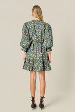 Load image into Gallery viewer, Floral Pintuck Smock Mini Dress - Black Multi (Style #SS1838D)