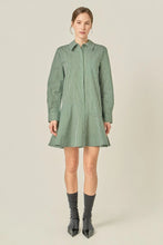 Load image into Gallery viewer, Striped Flare Shirt Dress