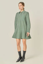 Load image into Gallery viewer, Striped Flare Shirt Dress
