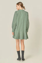 Load image into Gallery viewer, Striped Flare Shirt Dress