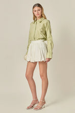 Load image into Gallery viewer, Bow Embroidery Shirt - Sage (SS2036T)