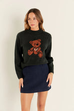 Load image into Gallery viewer, Teddy Bear Sweater - Dark Green