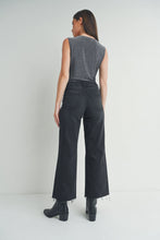 Load image into Gallery viewer, Slim Wide Leg Jeans - Washed Black(DP683)