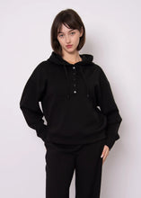 Load image into Gallery viewer, Sallie Soft Knit Hoodie - Black