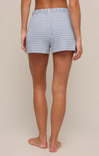 Load image into Gallery viewer, Sea Me Stripe Shorts - Blue Stripe on Vanilla Ice