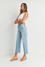 Load image into Gallery viewer, Slim Wide Leg Jeans - Light Wash