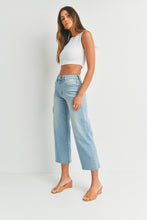 Load image into Gallery viewer, Slim Wide Leg Jeans - Light Wash