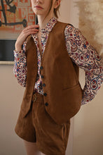 Load image into Gallery viewer, Suede Vest - Brown (Style: T2138DH)