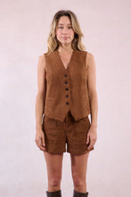 Load image into Gallery viewer, Suede Vest - Brown (Style: T2138DH)