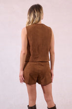 Load image into Gallery viewer, Suede Vest - Brown (Style: T2138DH)