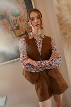 Load image into Gallery viewer, Suede Vest - Brown (Style: T2138DH)